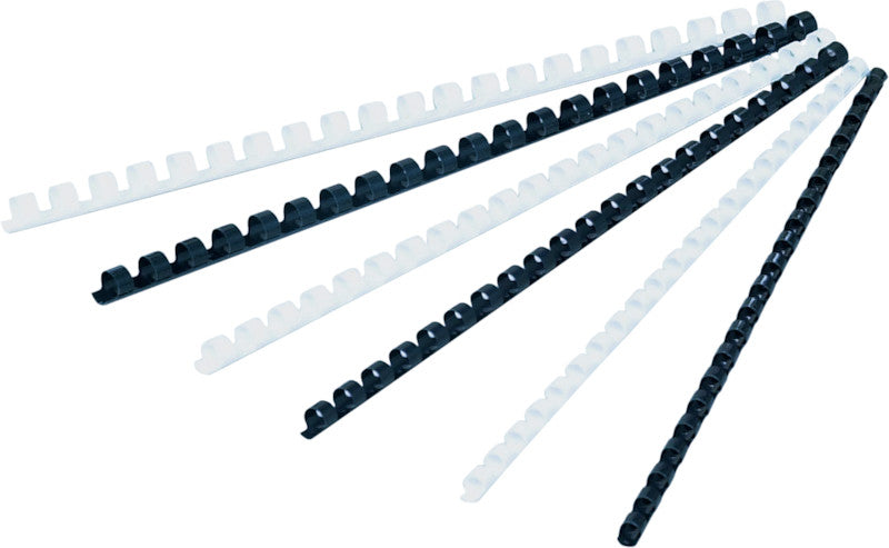 GBC Bindedisc-Ringe – für A4 – Ø 28 mm, schwarz, Kunststoff – 50 Stk.