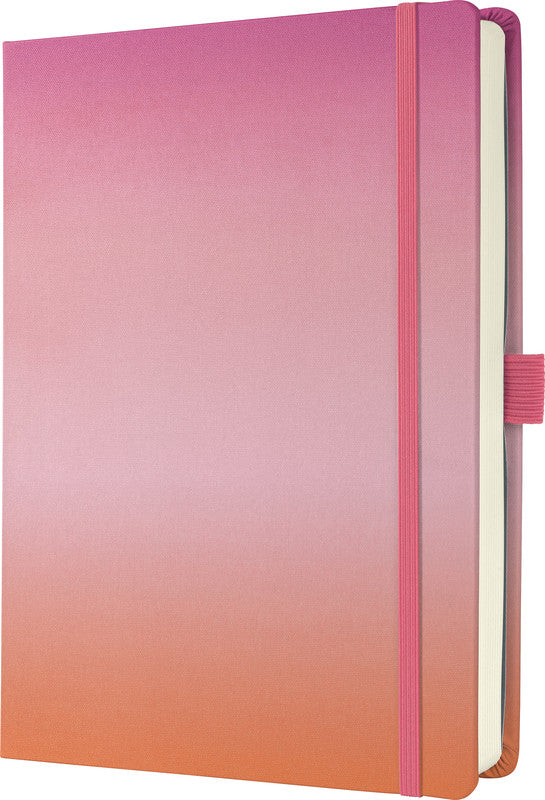 Sigel Notizbuch, A5+, punktkariert, Fadenheftung, Hardcover, 200 Seiten, 120 g/m² – mehrfarbig