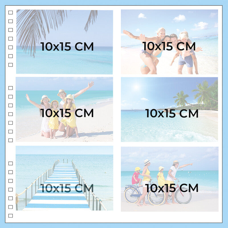 Exacompta Fotoalbum Wiro Graphik – für 320 × 320 mm, Kraft, mit Pergaminzwischenblättern, Spiralbindung, Karton
