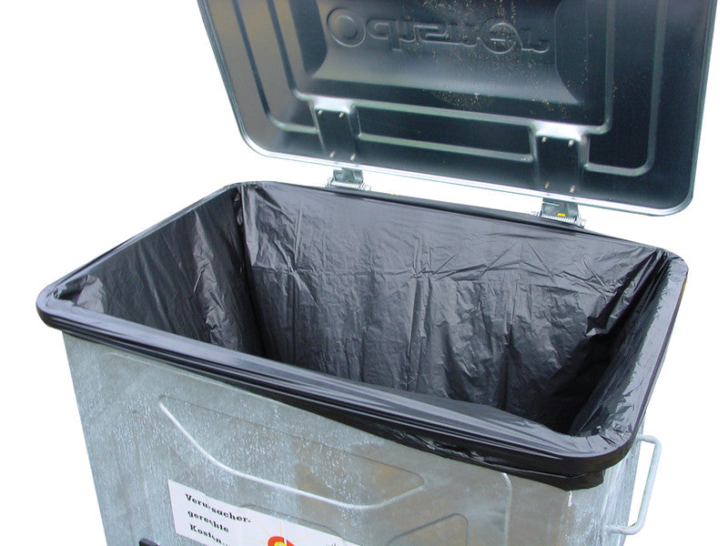 Containerbeutel – 800 l, PE, schwarz, 21 µm, 1'150 × 1'500 × 710 mm, 50 Stk