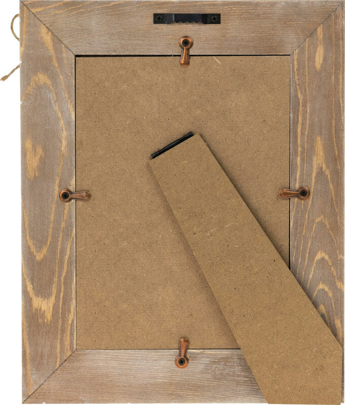 ZEP EIBERT Bilderrahmen, braun, Holz, 23 × 28 cm, mit Aufsteller und Aufhänger
