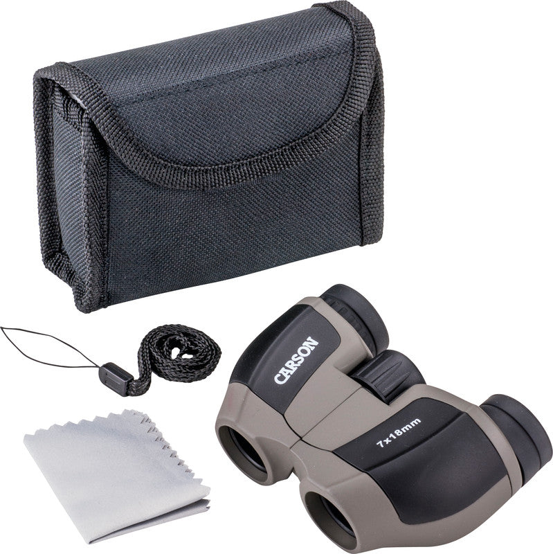 Carson MiniScout – Kompakt-Fernglas – 7× – Ø 18 mm – Schwarz