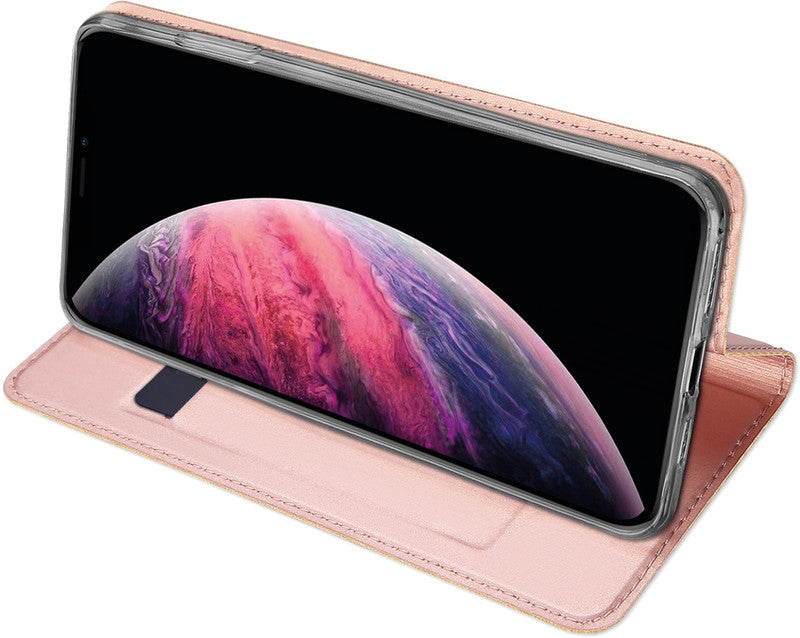 Dux Ducis Booklet-Hülle Skin Pro – für Apple iPhone 11 Pro Max – Roségold – mit Kartenfach, Magnetverschluss