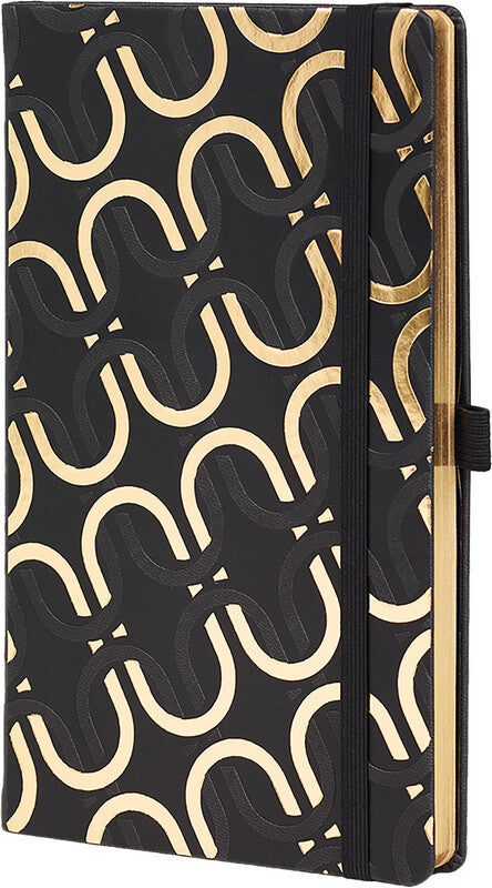 Castelli Notizbuch, 190 × 250 mm, liniert, Leimbindung, Hardcover, 192 Seiten, 80 g/m² – mehrfarbig
