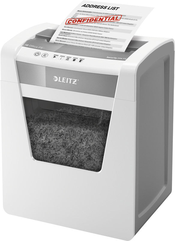 Leitz IQ Office – Aktenvernichter, DIN P-4, Partikelschnitt 4 × 40 mm, 15 Blatt, 23 l, A4