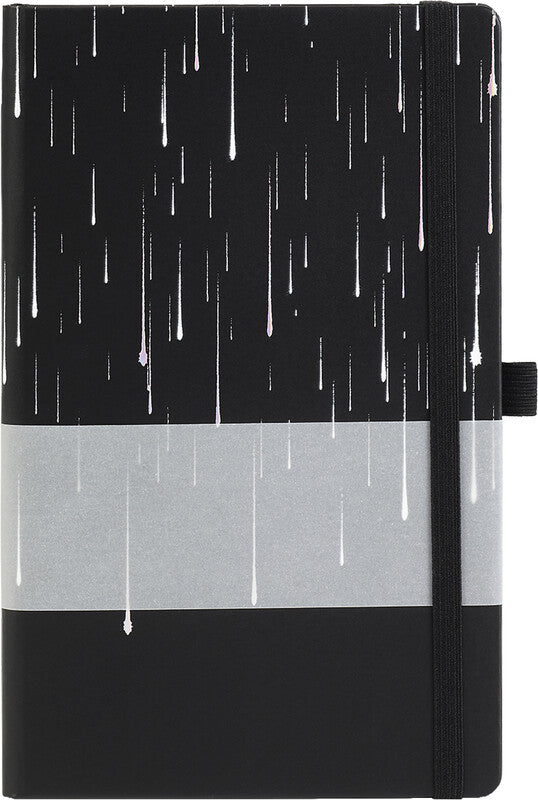 Castelli Notizbuch – 130 × 210 mm – 192 Seiten – 80 g/m² – gebunden, Gummiband, Stiftschlaufe, mehrfarbig