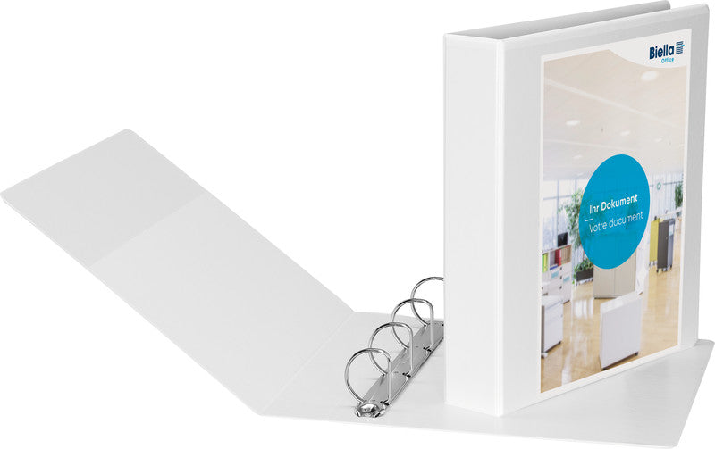 Biella Sichtbuch Creative PP XL Nr. 1 – A4, mit Fronttasche, weiss, Karton