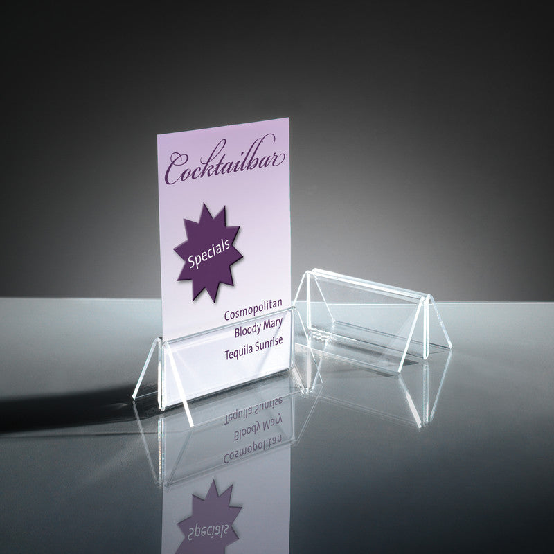 Sigel Kartenhalter – 100 × 50 mm, transparent, wiederablösbar, 2er-Pack