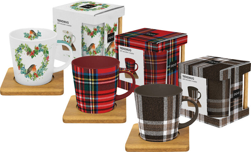 Ppd Tasse – 0,35 l, New Bone China, mehrfarbig, spülmaschinenfest, mikrowellengeeignet