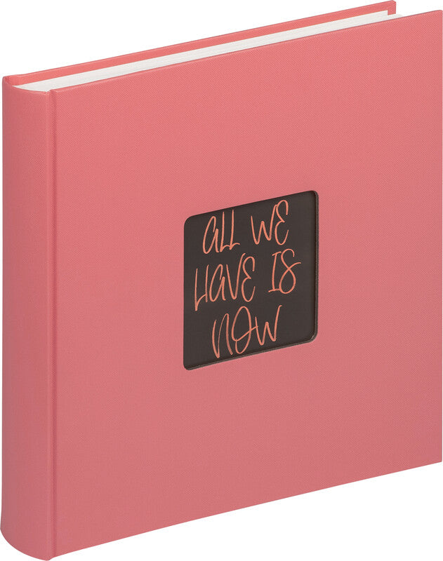 Walther Fotobuch, gebunden, 100 Seiten, weiss, 30 × 30 cm, Papier, Living Coral, mit Pergamin