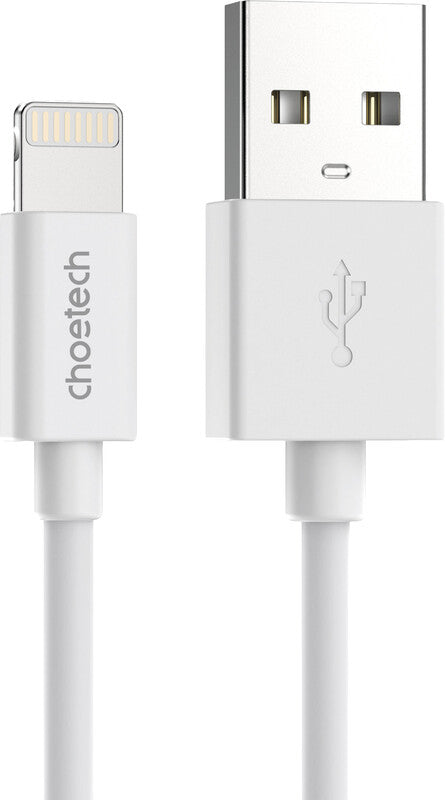 Choetech Daten- & Ladekabel – USB-A auf Lightning 1,8 m, 12 W, Weiss – für iPhone/iPad