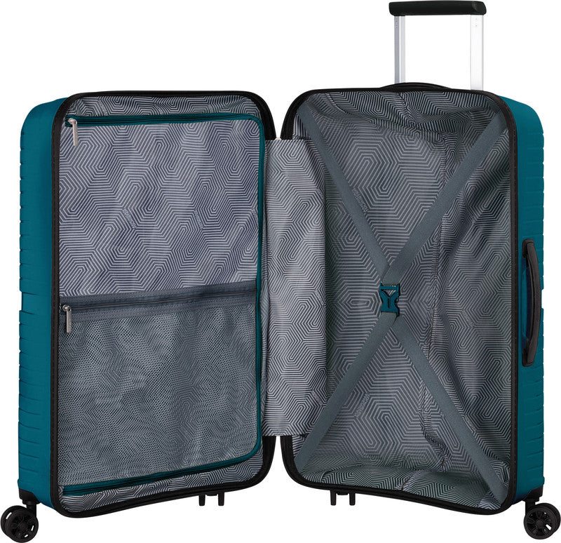 American Tourister Trolley Airconic Spinner 67 – 67 l, Hartschale, 4 Doppelrollen, mit TSA, Deep Ocean