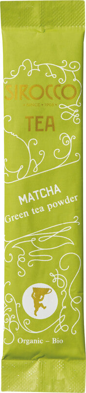 Sirocco Matcha – Teepulver, Bio-Grüntee – 15 Sticks à 1,5 g