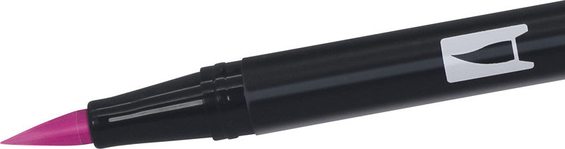 Tombow Pinselstift – Rhodaminrot, Kunststoff, 1er-Pack, wasservermalbar, geruchsarm