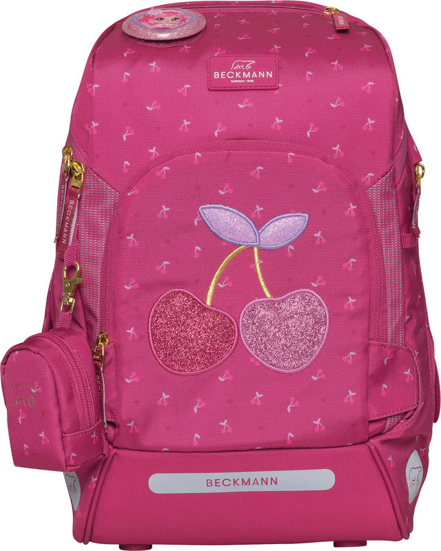 Beckmann Schulrucksack Set Active Air FLX – 6-teilig – Cherry – Recycelte Materialien