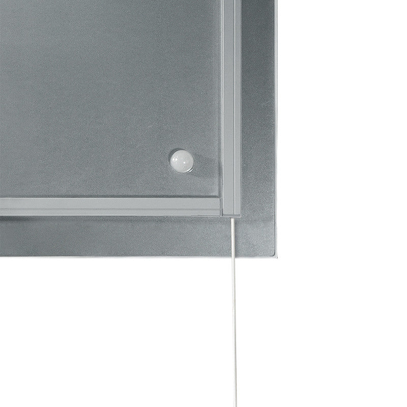 Sigel Whiteboard – 48 × 48 cm, Glas, magnetisch, Wandmontage, inkl. 3 Magnetwürfel, Montagesatz, Leuchtmittel