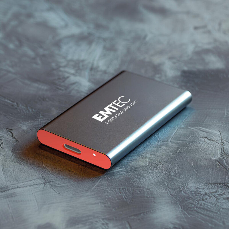 Emtec ELITE X210 Externes SSD-Laufwerk – 1 TB, USB 3.2, schock- und vibrationsfest