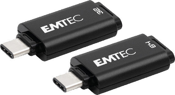 Emtec D400 USB-Stick – 64 GB, USB 3.2, recyclingfähig