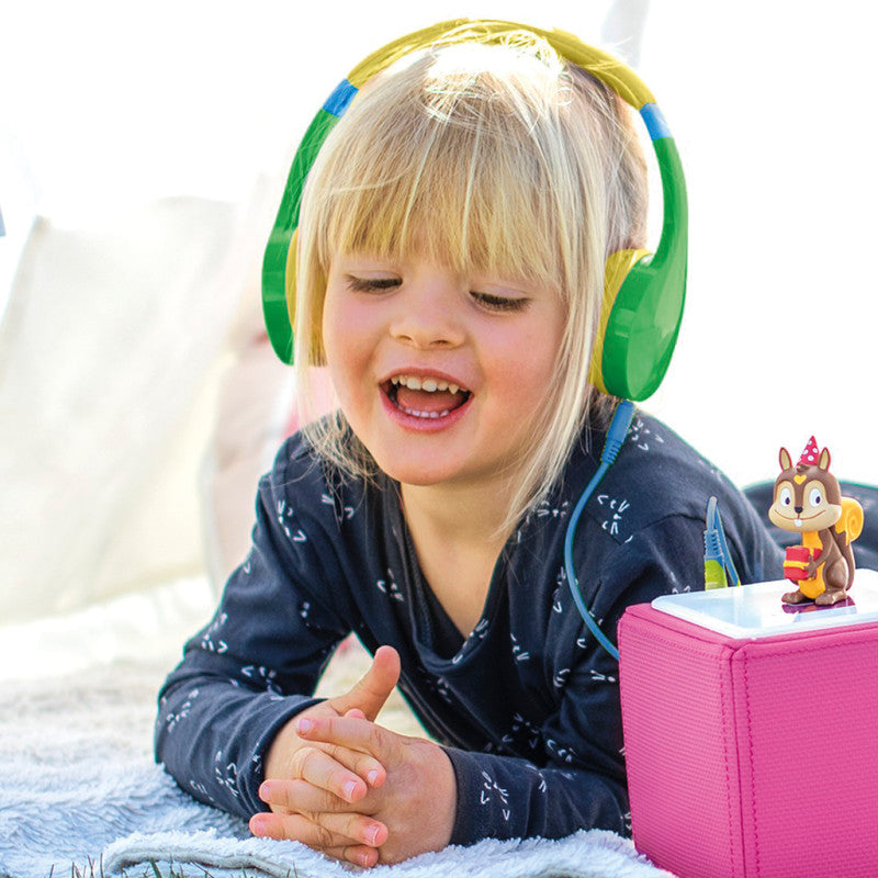 Hama Kids Guard – On-Ear Headset – 3,5 mm – Lautstärkebegrenzung 85 dB, abnehmbares Kabel – Gelb/Grün