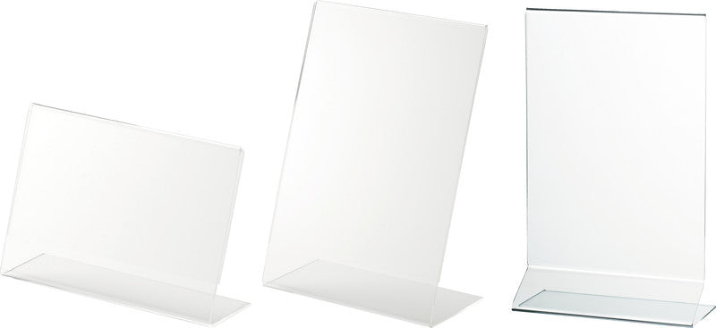 Helit Tischaufsteller the presenter – für A4 hoch, 1 Fach, transparent, Kunststoff, 210×104×293 mm
