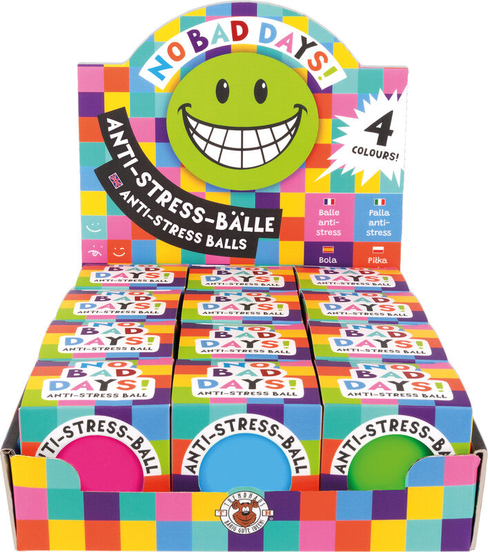 Trendhaus Stressball – Ø 6,3 cm, Neonfarben