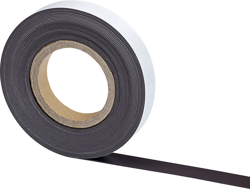 MAUL Klebeband Magnetband – Metall, 15 mm × 10 m, Schwarz