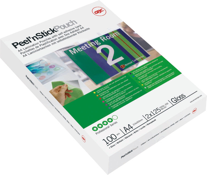 GBC Selbstlaminierfolien A3, glänzend – 150 µm, 25 Stk.