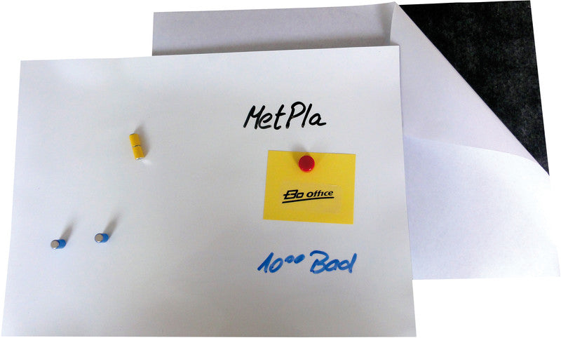Booffice Whiteboard – 21 × 29,7 cm, magnetisch, inklusive selbstklebend – für Whiteboards – 1-teilig