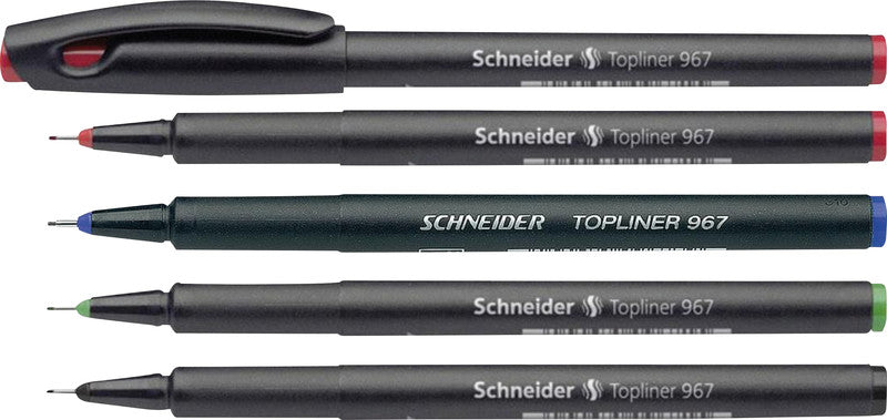 Schneider Schreibgeräte Schneider Topliner 967 Fineliner 0,4 mm – grün