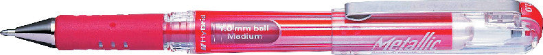 Pentel Hybrid Gel Grip DX Gelschreiber 6er Etui – 6 Farben, 1 mm, wasserfest, lichtbeständig, Kappe