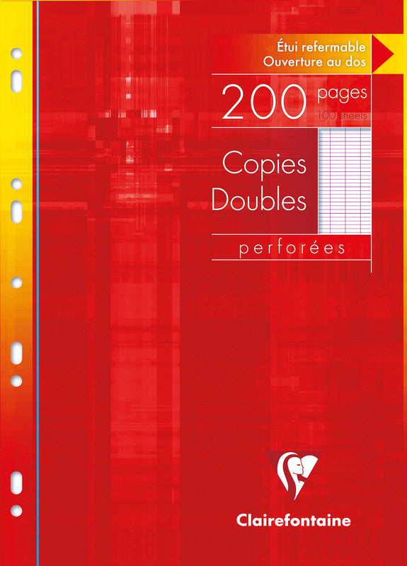 Clairefontaine Notizbuch-Einlagen A4, liniert, 11-fach gelocht, 90 g/m² – 100 Blatt