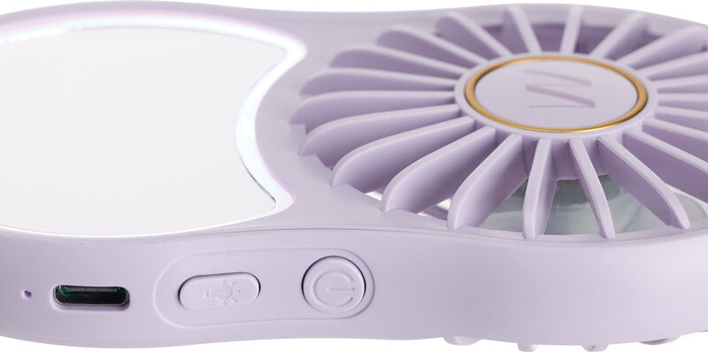 Muitomas Handventilator MIRRORFANVL – 3 Stufen, USB-C, Violett