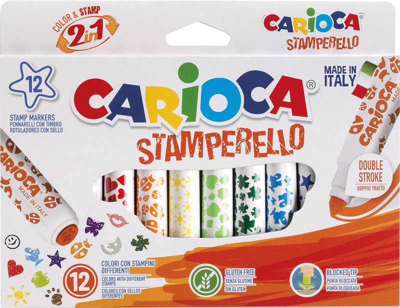 Carioca Filzstifte Stamperello, 12 Stk.