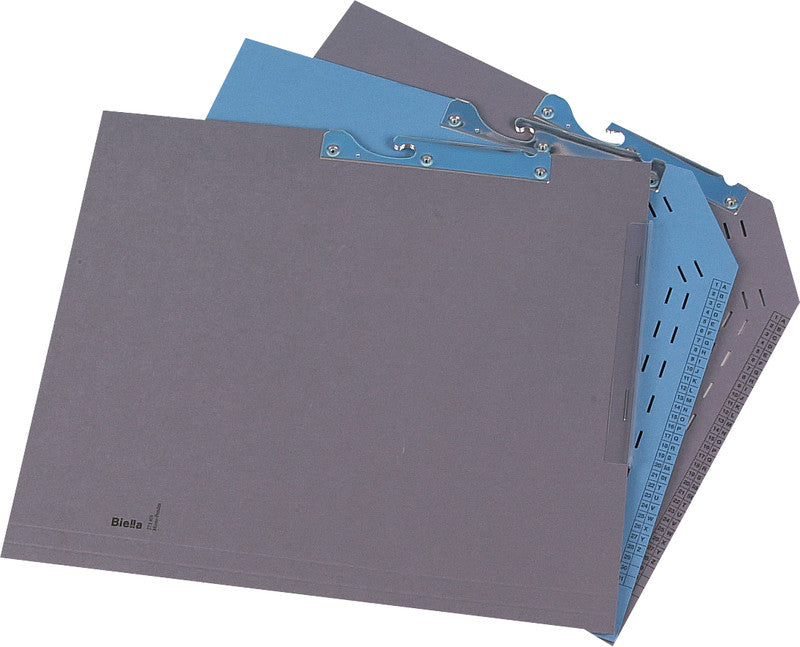 Biella Hängeordner für A4 – Karton, Grau, 320 × 280 mm, ohne Vordruck