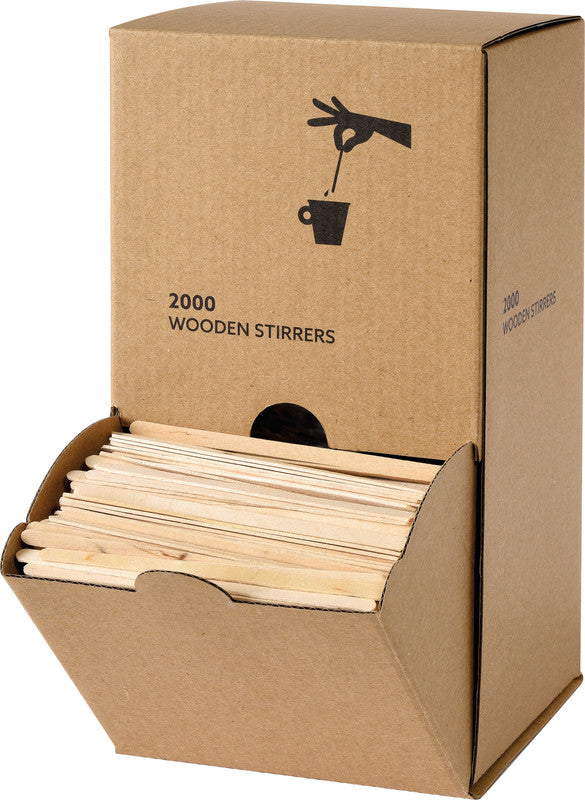 Duni Rührstäbchen Holz (Birke), 11 cm – FSC – 2'000 Stk.