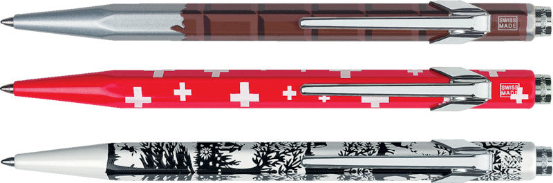 Caran d-Ache Caran d'Ache Kugelschreiber – Mehrfarbig, Aluminium, Bedruckt