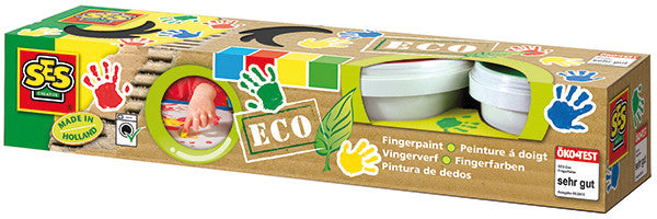 SES Creative Fingerfarben – Set – 4 Farben, 4 × 110 ml