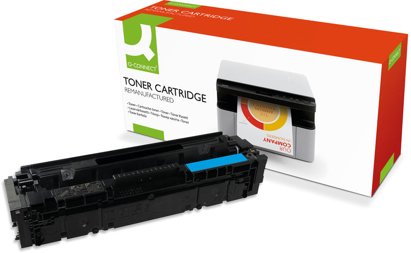 Q-Connect – Toner CF401X – cyan, 2300 Seiten – für Farb-Laserdrucker/Multifunktionsgeräte