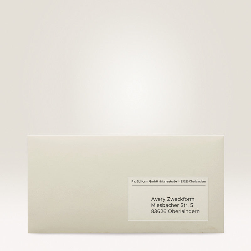Avery Adress-Etiketten, 64 mm × 30 mm, transparent, Folie, permanent, 25 Blatt (675 Etiketten)