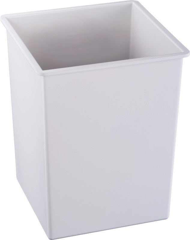 Zwingo Abfallcontainer Quadro – 16 l – ohne Deckel – Kunststoff, schwarz – B × H × T 260 × 330 × 260 mm