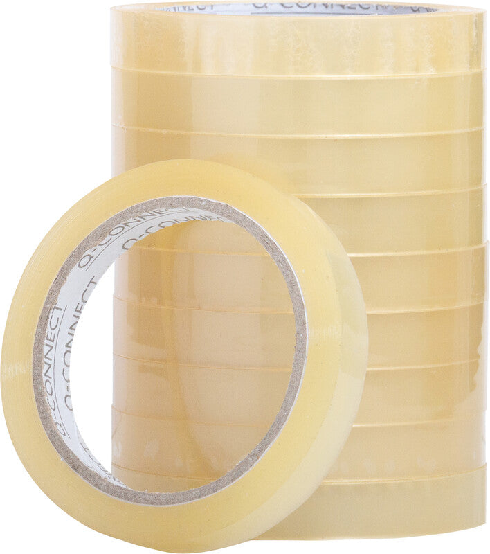 Q-Connect Klebeband – permanent, klar, Kunststoff, 15 mm × 66 m