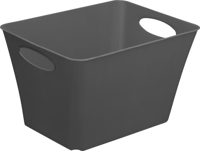 Rotho Aufbewahrungsbox Living – Kunststoff, Anthrazit, 39,2 × 31 × 52,6 cm – 1er-Pack