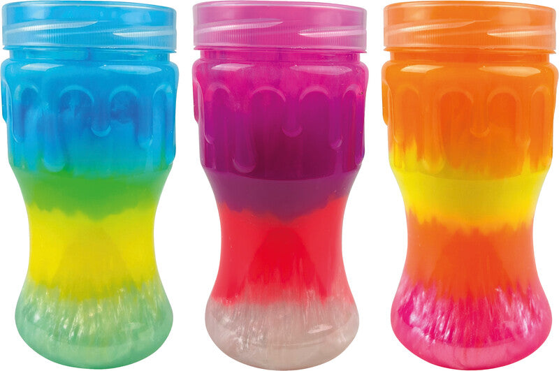 Okto sensory art Slime – H 14,5 cm × Ø 6,5 cm – ab 3 Jahren – Kunststoff – mehrfarbig