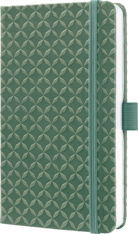 Sigel Notizbuch A6, liniert, Fadenheftung, Karton, 174 Seiten, perforiert, 80 g/m² – grün