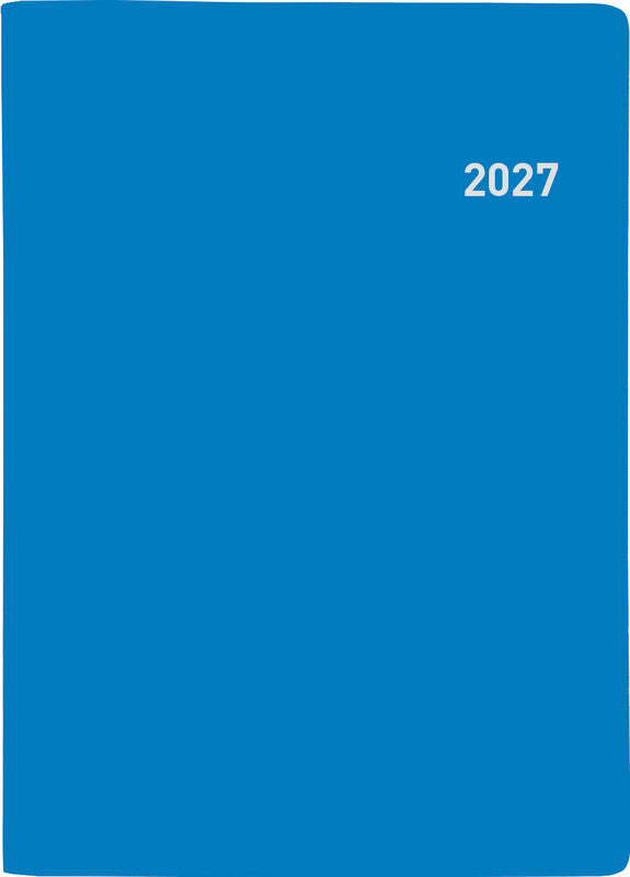 Biella Glasgow Agenda – 1 Monat/2 Seiten, geheftet, 10 × 13,9 cm, 15 Monate Okt–Dez, Blau, PEFC