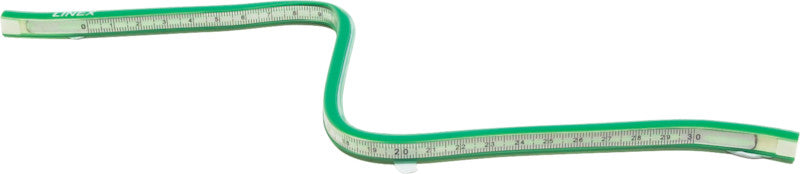 Linex Wandtafel-Lineal 50 cm – Kunststoff, grün, flexibel
