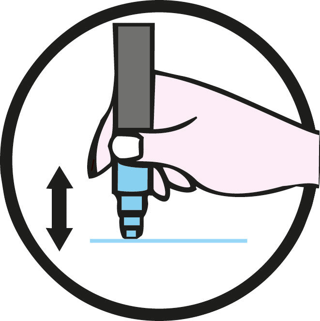 Uni-Ball Kreidemarker – Keilspitze, 8 mm – Schwarz