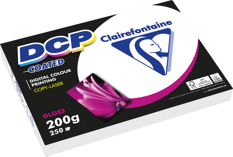 Clairefontaine Designpapier Weiss – A3, 200 g/m², 250 Blatt