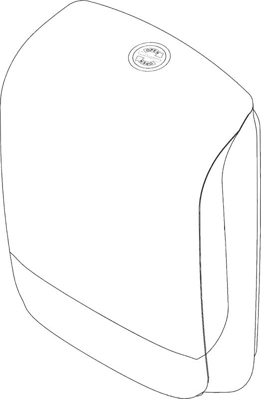 Katrin Inclusive Mini Falthandtuchspender Kunststoff Weiss – für Falthandtücher 210 mm – 248 × 350 × 114 mm