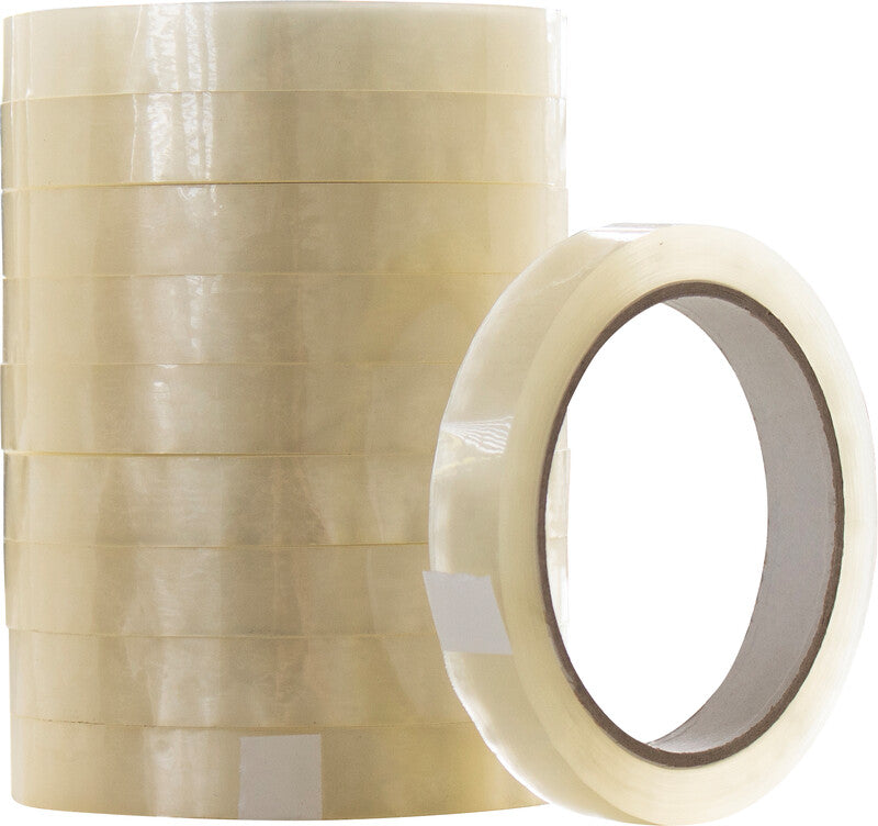 Q-Connect Klebeband – permanent, klar, Kunststoff, 15 mm × 66 m